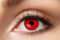 Zoelibat Eyecatcher 84027541-029 - Farbige UV-Kontaktlinsen, 1 Paar, für 12 Monate, Neon Rot, leuchtend, Karneval, Fasching, Halloween