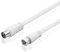 BestPlug 10 Meter Antennen Sat LNB Kabel 75Ohm, Koax Buchse Kupplung weiblich auf F-Stecker männlich, geeignet für 3D SD HD FullHD UHD 4K, Weiss