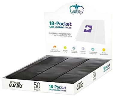 Ultimate Guard 18-Pocket Pages Side-Loading Schwarz (50)