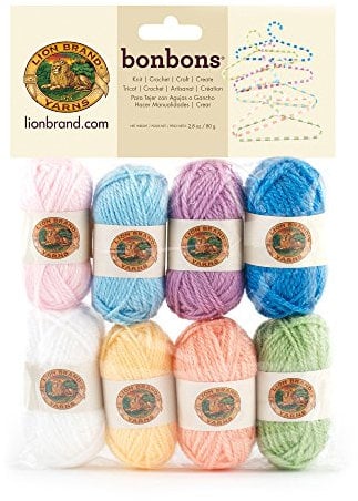 Lion Brand Yarn Company 1 Knäuel Garn Bonbons, Pastels, Multicolor