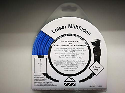 Makita 369224063 Desbrozadora alambre espiral azul cortadora hilo 2,7 mm x 90 m