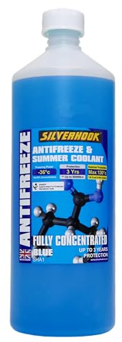SILVERHOOK Fully Concentrated Antifreeze, Blue, 1 Litre