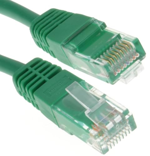 kenable Cat5e Ethernet Network Cable RJ45 Copper UTP Patch Lead for PC Router Gaming Console CCTV PoE 3m Green