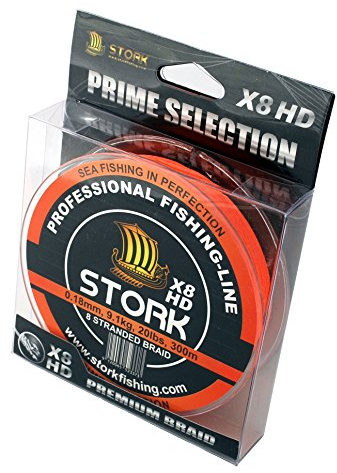 Stork HDx8, 8-Fach geflochtene Premium Angelschnur 300m