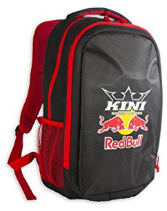 Kini Red Bull MX Racing Rucksack, Freizeitrucksack mit Laptopfach, RB Sportrucksack Schwarz/Rot