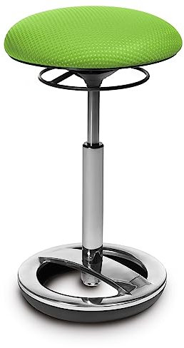 Topstar Bürohocker Sitness High Bob Alu poliert grün
