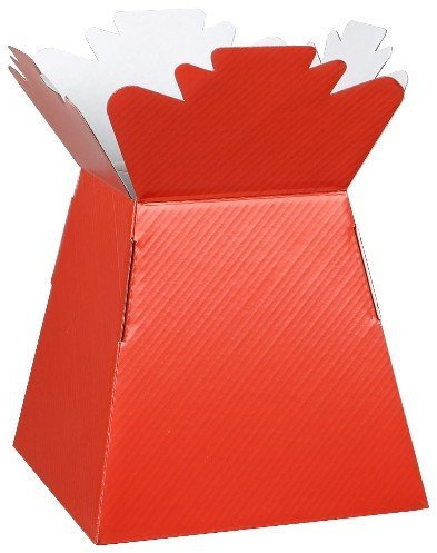 APAC Red Living Vase Flower Box Flower Bouquet Transporter, Sweet Tree Box