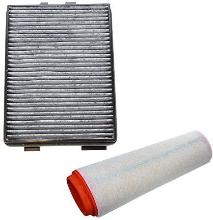 BESTPRICE Inspektionspaket Filterset mit 1x Luftfilter, 2x Innenraumfilter mit Aktivkohle, Kompatibel mit ALPINA D10 (E39), D10 Touring (E39), BMW 5er (E39), 5er Touring (E39)