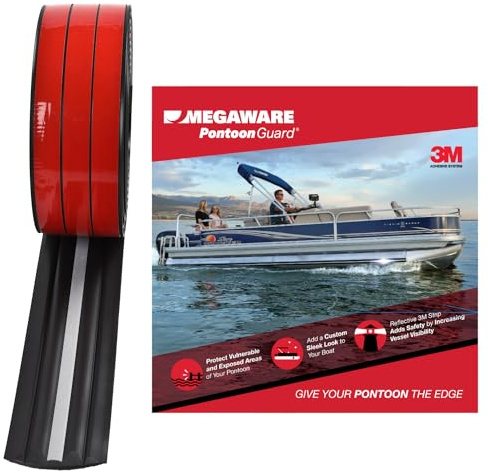 MEGAWARE KEELGUARD PontoonGuard, 40ft Kit for up to 25ft Pontoon, Black