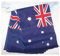 AZ FLAG - Fahnenkette Australien 4 Meter Mit 20 Flaggen - 15x10 cm - Australische Girlande Flaggenkette 10 x 15 Cm