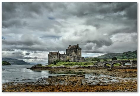 Postereck - 0159 - Eilean Donan Castle, Schottland Burg Landschaft - Wandposter Fotoposter Bilder Wandbild Wandbilder - Poster - 3:2-61,0 cm x 40,5 cm