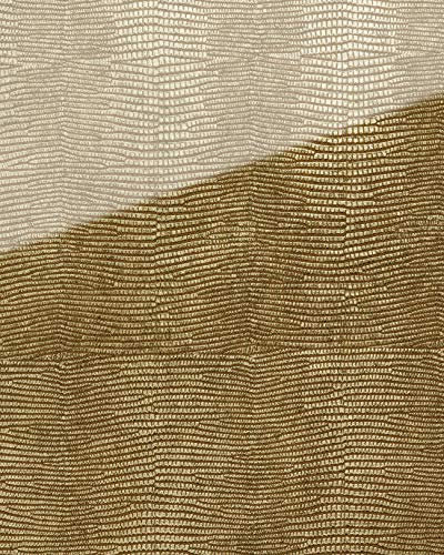 Wandpaneel Glas-Optik WallFace 16982 LEGUAN Dekor Wandverkleidung abriebfest selbstklebend gold braun 2,60 qm