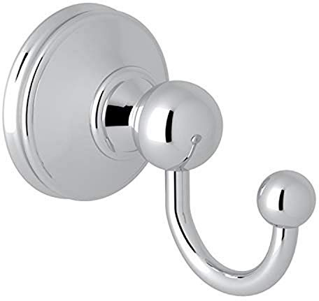 Rohl U.6621APC Perrin and Rowe Single Hook Robe Hook, Chrome