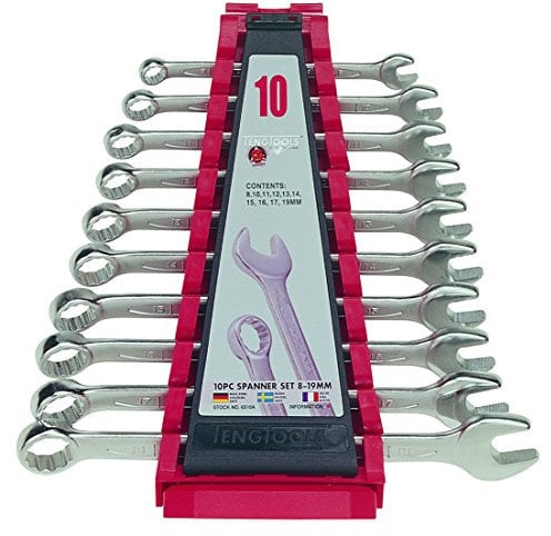 Teng 6510A 8-19mm Combination Spanner Set (10 Pieces)