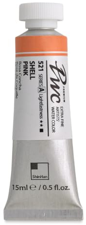 ShinHan : Premium Extra Fine Watercolour Paint : 15ml : Shell Pink : 521