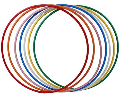 hoopomania® Hula Hoop Rohling, PE-20mm, SCHWARZ, Durchmesser 60cm