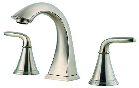 Pfister Pasadena LF049PDKK 2-Griff 8 Zoll breit Badarmatur in gebürstetem Nickel