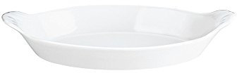Pillivuyt Generale Ovale Auflaufform in der Farbe: Weiß, aus Porzellan hergestellt, Maße: 20.3 x 11.5 cm, Ofenfest, Spülmaschinengeeignet, 240319BL1