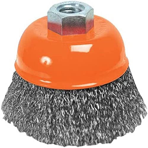 Silverline 721676 Brosse boisseau à fils d' acier ondulés 65 mm