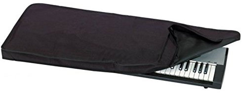 GEWA Copertura per tastiera Economy, Custodia per tastiera (protezione antipolvere di alta qualità per tastiere, pratico bordo a strappo, in nylon robusto, dimensioni 122 x 44 x 6 cm), nero