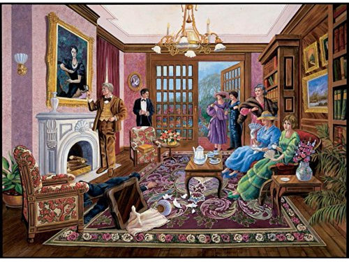 Bits and Pieces Puzzle - Motiv: Murder at Bedford Manor - 1000 Teile - Murder Mystery Puzzle inklusive mit Detektivgeschichte (auf Englisch) zum Lösen des Verbrechens.