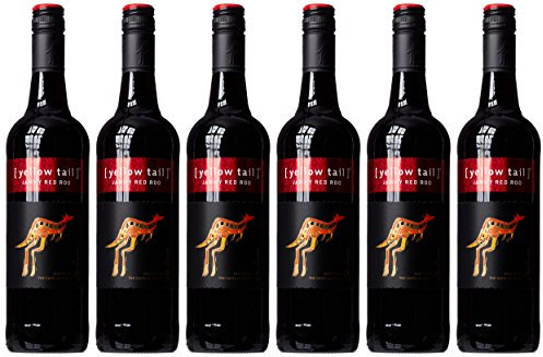Yellow Tail Medium Sweet Red Roo – Lieblicher, aromatischer Rotwein aus Australien (6 x 0,75l)