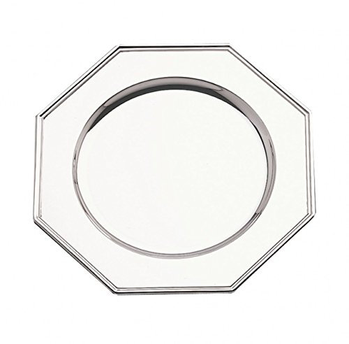 ROYAL QUEEN Sottopiatto Argentato Argento Sheffield Stile Ottagonale cod.5039030 cm 30x30 by Varotto & Co.