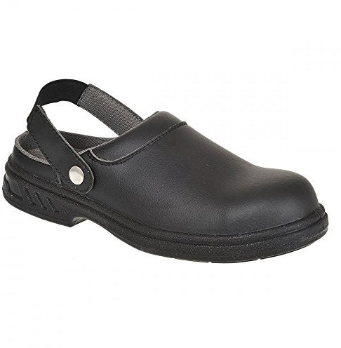 Portwest Zueco De Seguridad Steelite Sb Ae Wru, Tamaño: 37, Color: Negro, FW82BKR37