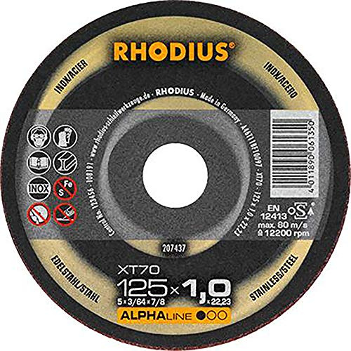 Rhodius Trennscheibe extradünn XT70 Ø 115 mm Bohrung 22,23 mm für Winkelschleifer