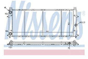 NISSENS Kühler Motorkühlung Kühler Wasserkühler Motorkühler Netzbreite 298mm Netzlänge 720mm Netztiefe 32mm 65184