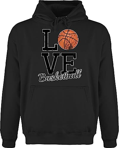 Shirtracer - Hoodie Herren Pullover Männer - Trikot Ersatz Training - Love Basketball