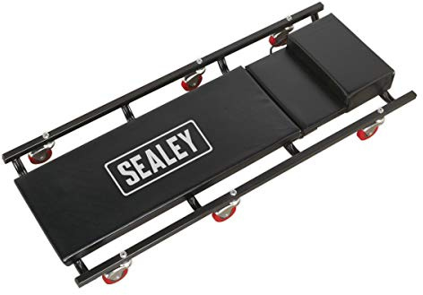Sealey Scr74 Creeper Steel 6 Wheels & Adjustable Head Rest Deluxe American Style