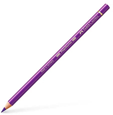 Faber-Castell Art & Graphic Polychromos Colour Pencil, (136), Purple Violet, for Art, Craft, Drawing, Sketching, Home, School, University, Colouring