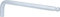 KS Tools 151.2112 Kugelkopf-Innensechskant-Winkelstiftschlüssel, lang, 12mm