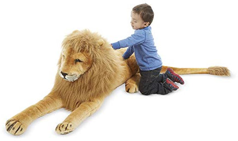 Melissa & Doug 12102 Löwe - Naturgetreues Plüschtier mit lebensechtem Gesichtsausdruck