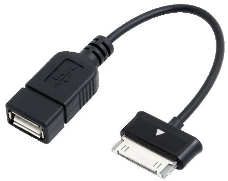 Logilink AA0036 AA0036 Samsung OTG Adapter Kabel, Samsung 30-pin Male zu USB A Female, 0,15m
