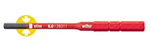 Wiha 37227 2831-18 SW slim-Vario VDE Embout de vissage 6 pans isolé pour porte-embout slimVario 6,0 x 75