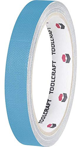 TOOLCRAFT Einseitiges Gewebeklebeband (LxB) 10m x 15mm blau HEB15L10BC Inhalt: 1 Rolle (n)