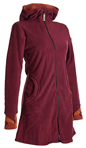 Vishes - Alternative Bekleidung - Warmer Elfen Kurzmantel mit Zipfelkapuze