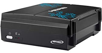 INFOSEC Onduleur Hero 450, Protection coupures électrique Box, 2 Prises parafoudre FR/Schuko, 450 VA/225 W