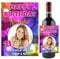 Personalised Wine Bottle Photo Label ~ 18th 21st 30th 40th 50th 60th 70th 80th Happy Birthday Gift Idea N55