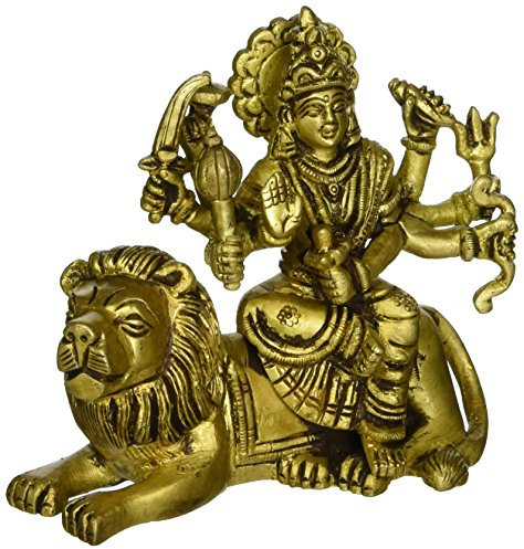 GangesIndia ashtabhujadhari Durga Devi Messing Statue
