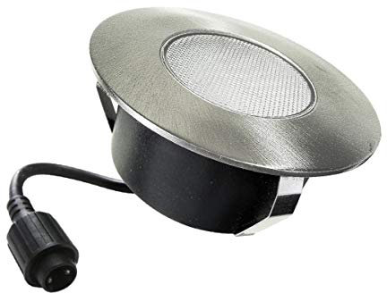 Easy Connect - LED Einbaulicht rund Ø 9,6 cm Edelstahl IP67 Einbauleuchte für Holz