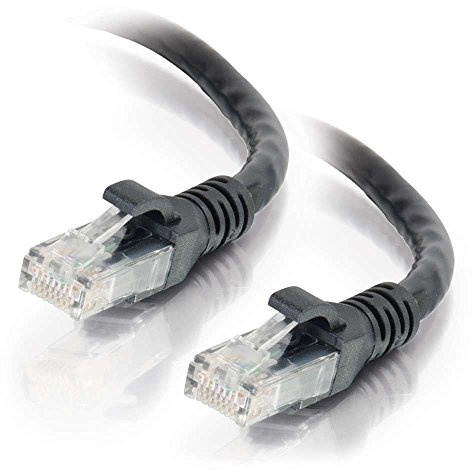 C2G 10291 Cat6 Cable - Snagless Unshielded Ethernet Network Patch Cable, TAA Compliant, Black (3 Feet, 0.91 Meters) - TAA Compliant