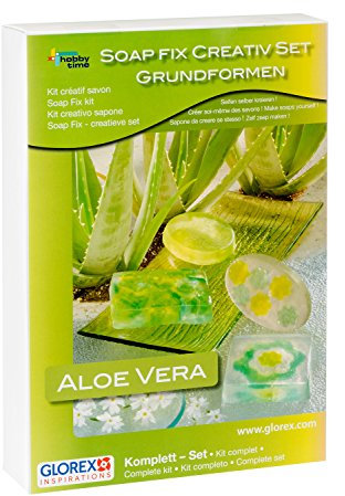 GLOREX 6 1600 716 - SoapFix Kreativ-Set zur Herstellung von individuellen Seifen mit Aloe Vera, inkl. Anleitung und Zubehör, für ein aufregendes Badeerlebnis oder als kreative Idee zum Verschenken