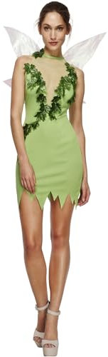 Smiffys Fever Kollektion, Zauberfee Kostüm, mit Kleid und Flügeln