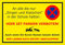 Melis-Folienwerkstatt Parken verboten Schild – Singen und Klatschen in der Schule - Namen tanzen könnt – 30x20 cm – Aufkleber – Verschiedene Größen und Materialien