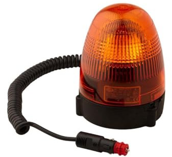 HELLA 2RL 007 337-031 Halógena-Luz de identificación omnidireccional - KL Rotafix - 24V - amarillo - Sujeción por magneto - Cable: 2500mm - Conector: DIN ISO 4165