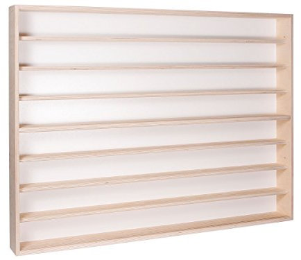 Sammlervitrine Setzkasten V-43a Eisenbahn Vitrine H0 8 Fach Regal 100 cm mit Nuten