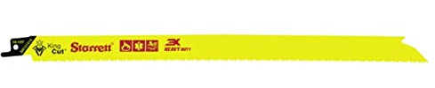Starrett Bi-Metal King Cut Heavy Duty Reciprocating Saw Blade 300mm (12-inch) - Pack of 5